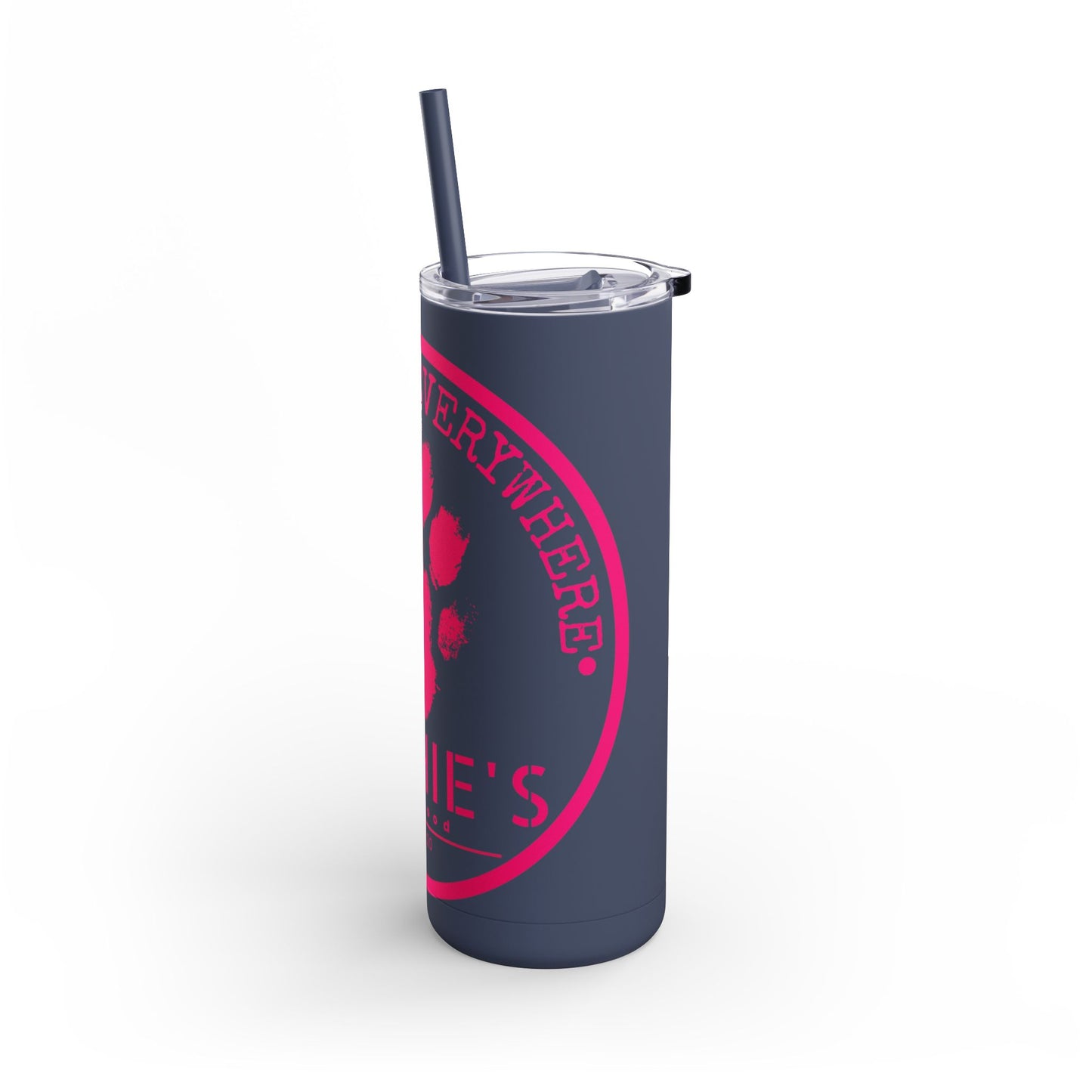 Personalized Pet Lover Tumbler – Custom Matte 20oz Drink Cup with Paw Print Design