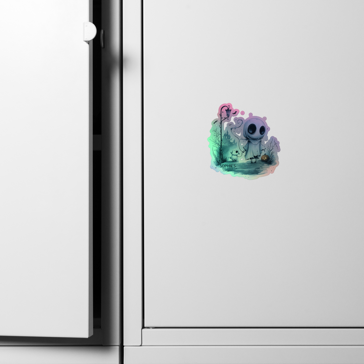 Ghostly Walk Holographic Sticker