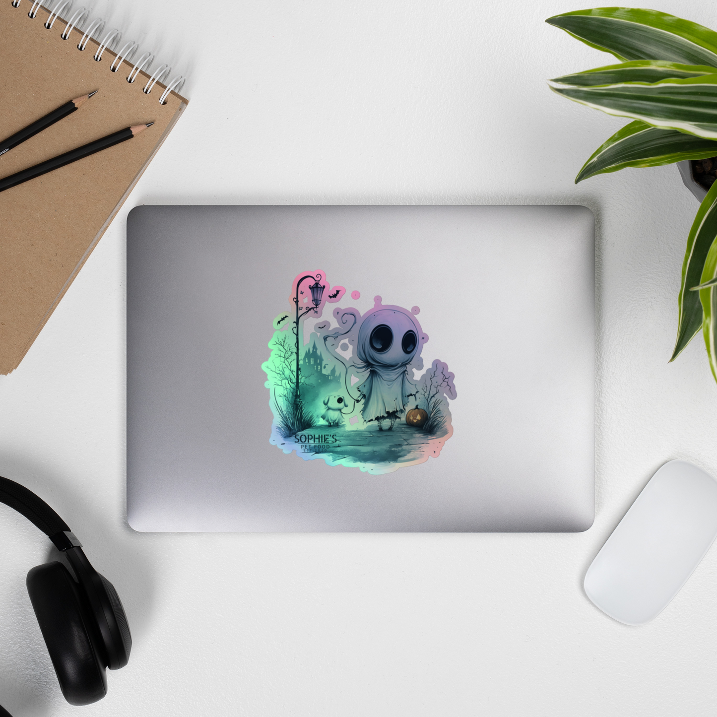 Ghostly Walk Holographic Sticker