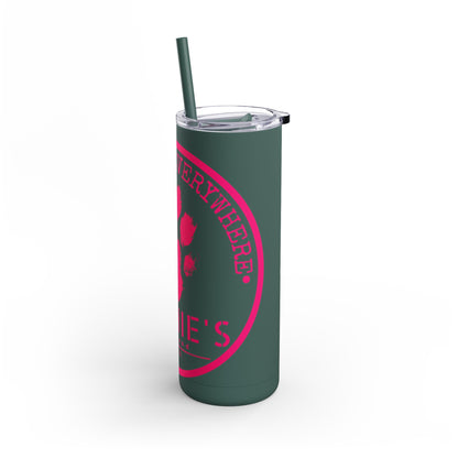 Personalized Pet Lover Tumbler – Custom Matte 20oz Drink Cup with Paw Print Design
