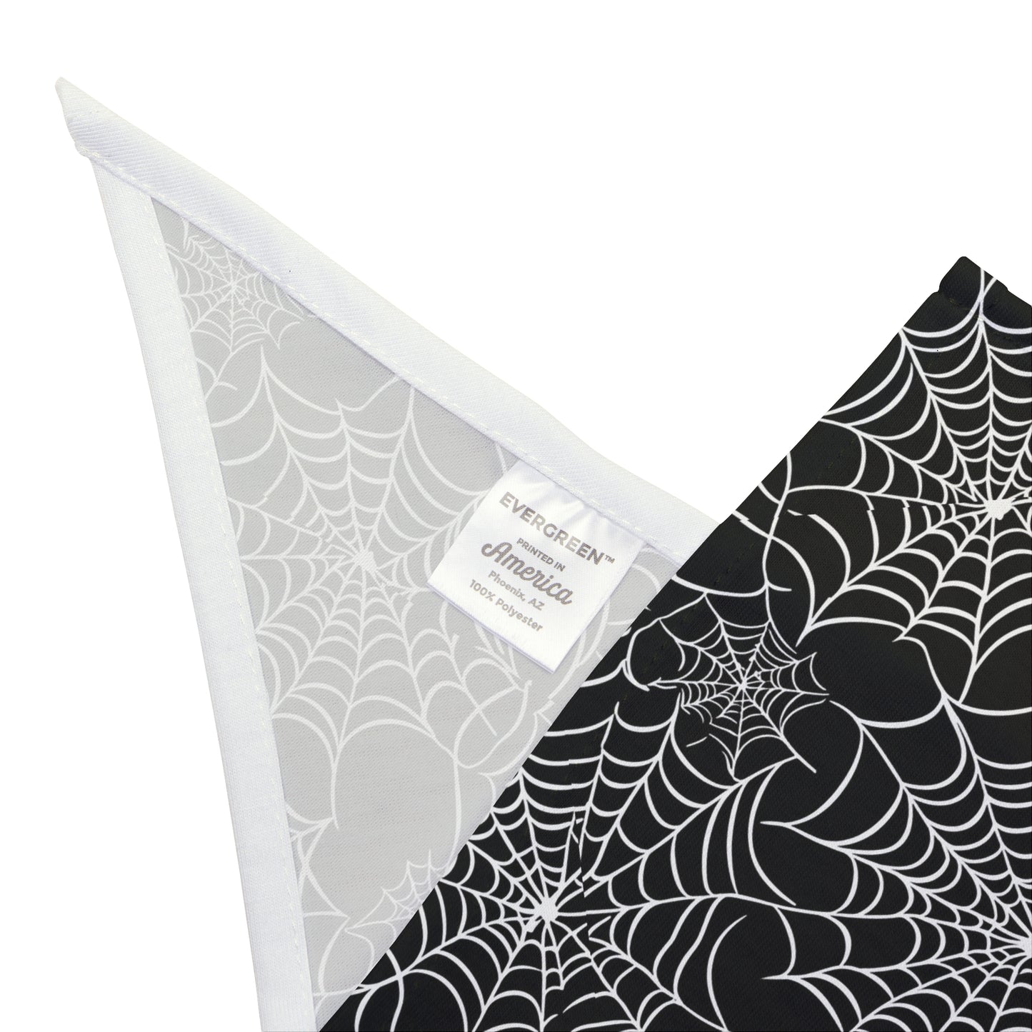 Dog Bandana Spider Web Design