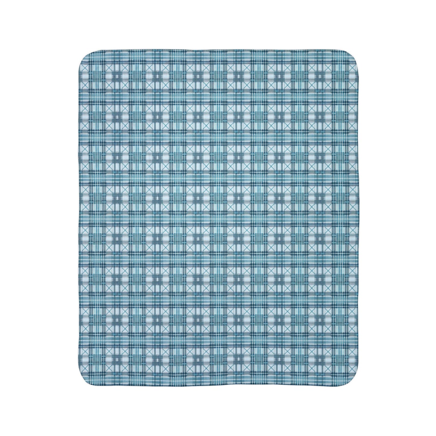 Sky Blue Fleece Sherpa Blanket