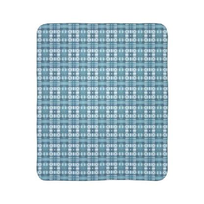 Sky Blue Fleece Sherpa Blanket