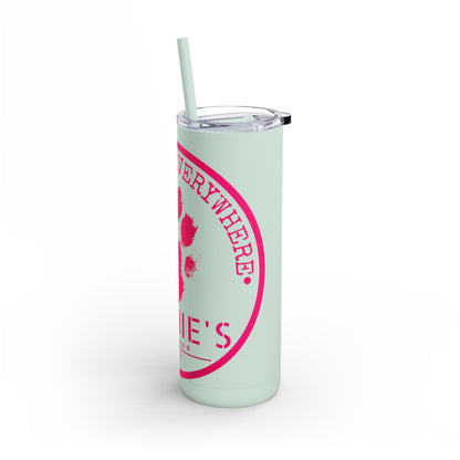 Personalized Pet Lover Tumbler – Custom Matte 20oz Drink Cup with Paw Print Design
