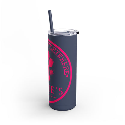 Personalized Pet Lover Tumbler – Custom Matte 20oz Drink Cup with Paw Print Design