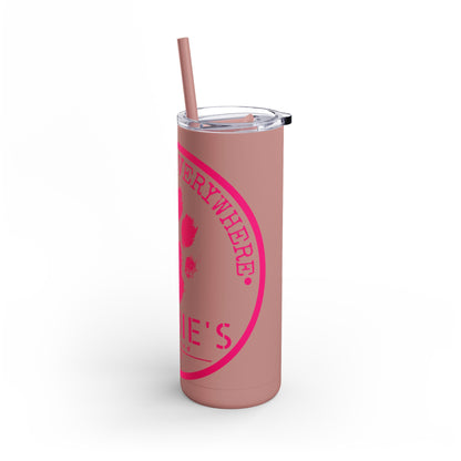 Personalized Pet Lover Tumbler – Custom Matte 20oz Drink Cup with Paw Print Design