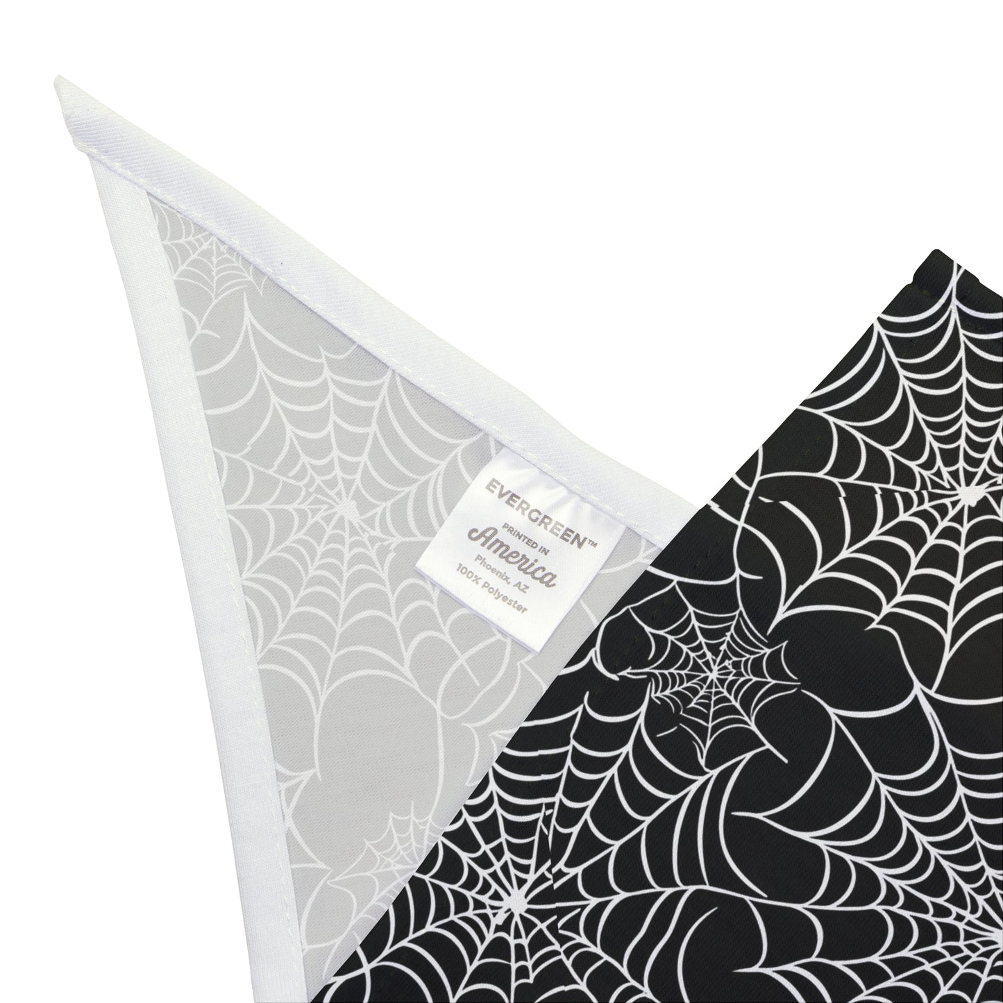 Dog Bandana Spider Web Design