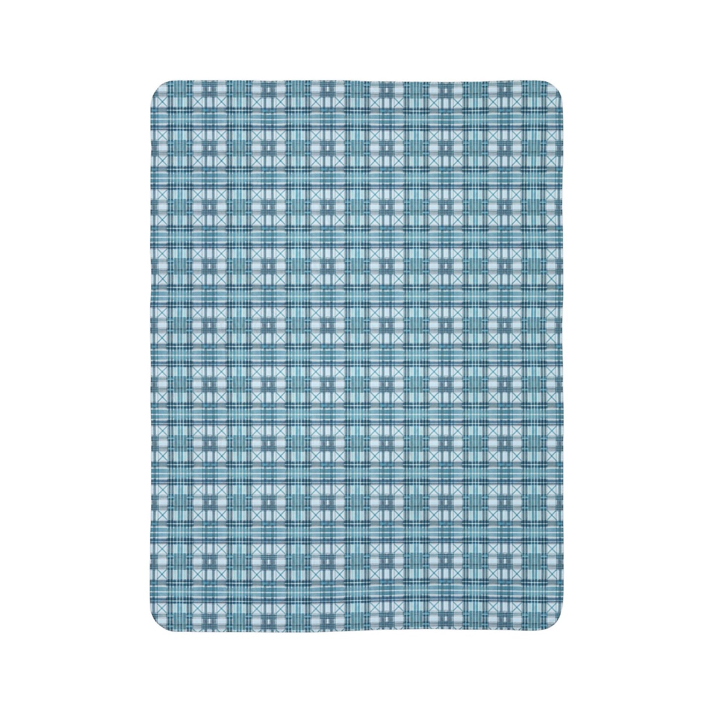 Sky Blue Fleece Sherpa Blanket