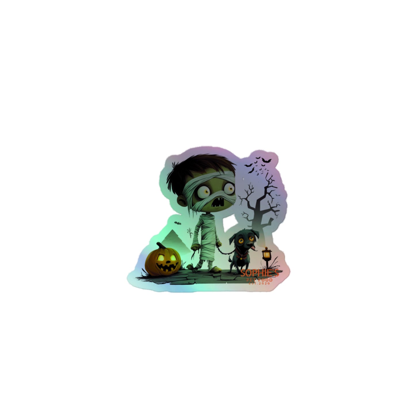 I Want My Mummy Holographic Sticker