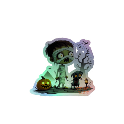 I Want My Mummy Holographic Sticker