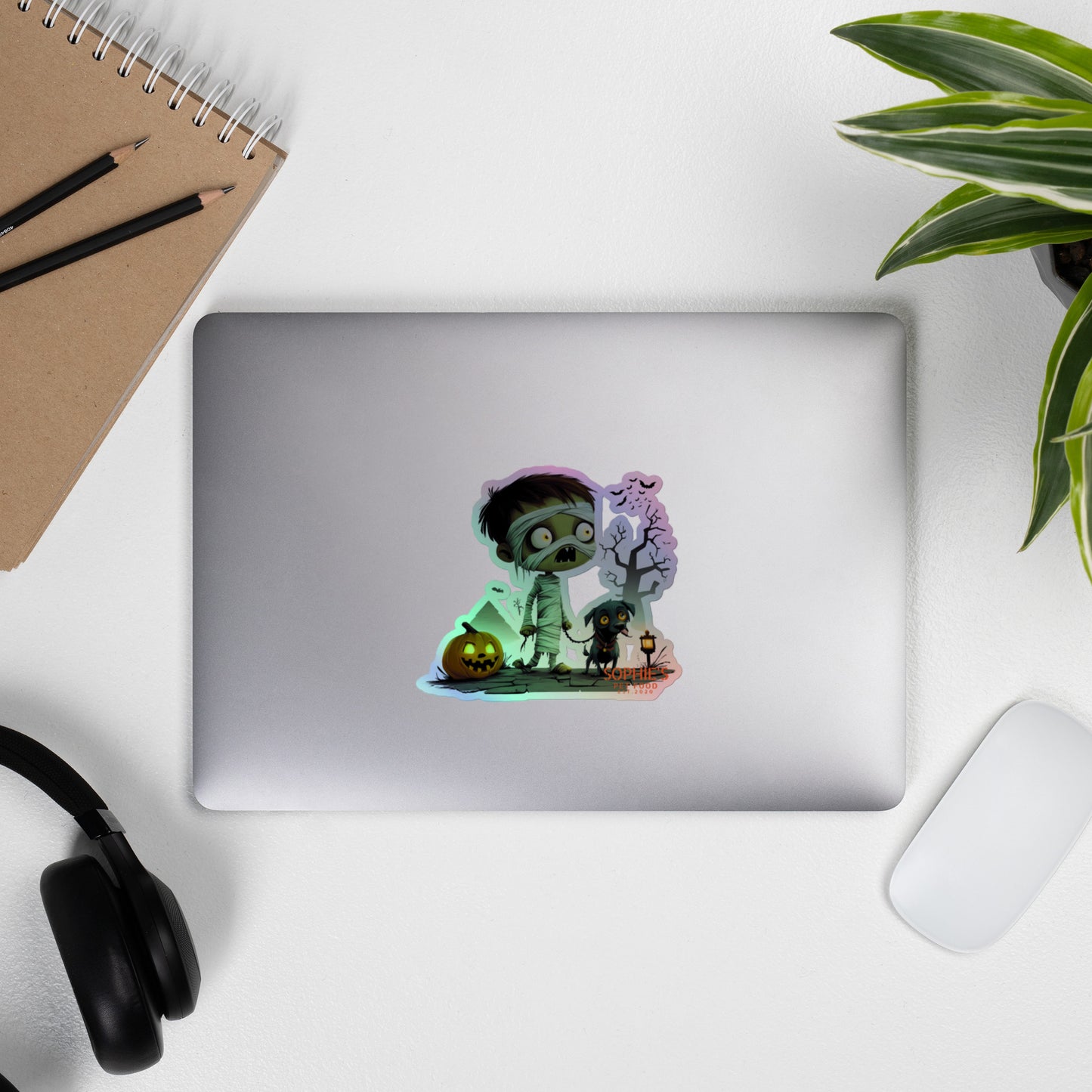 I Want My Mummy Holographic Sticker